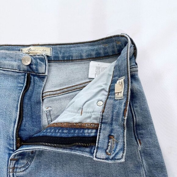 MADEWELL THE PERFECT VINTAGE JEANS DISTRESSED IN LIGHT WASH FRAY HEM - 26 - Picture 7 of 13